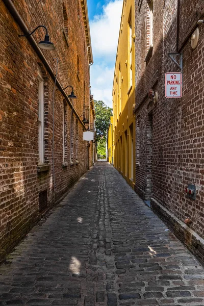 Vintage Alley Located Historic Downtown District Charleston South Carolina — Foto de Stock