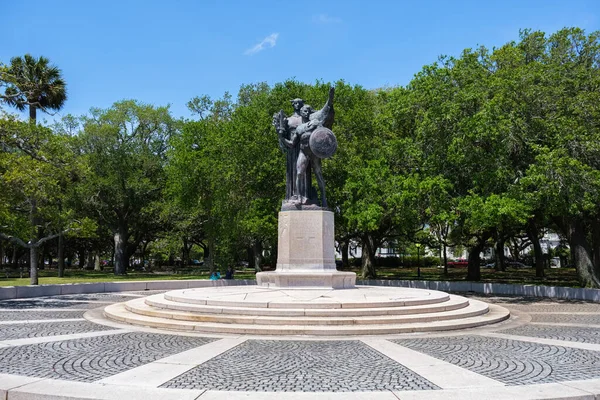 Charleston South Carolina Usa May 2022 Monument Dedicated Confederate Defenders — Foto Stock