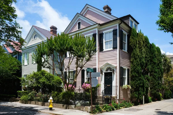 Charleston South Carolina Usa May 2022 Beautiful Vintage Architecture Residential — Stock Photo, Image