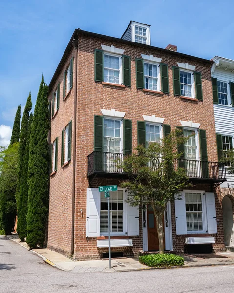 Charleston South Carolina Usa May 2022 Beautiful Vintage Architecture Residential — Photo
