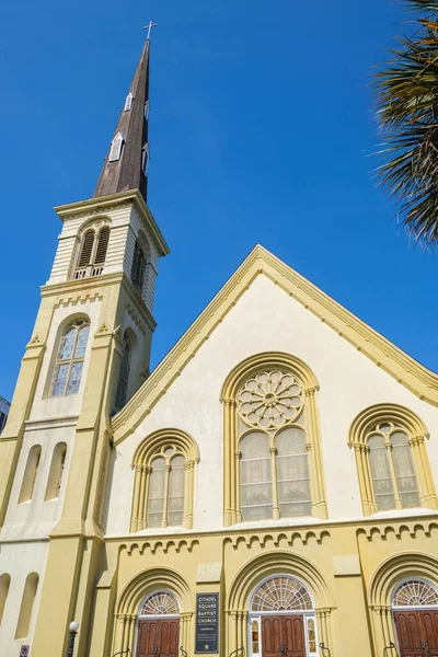 Charleston Carolina Sul Eua Maio 2022 Bela Arquitetura Igreja Batista — Fotografia de Stock