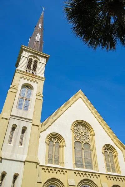 Charleston Carolina Sul Eua Maio 2022 Bela Arquitetura Igreja Batista — Fotografia de Stock