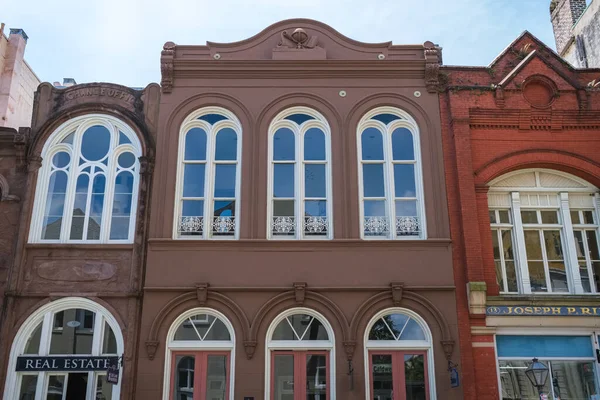 Charleston South Carolina Verenigde Staten Mei 2022 Vintage Winkelgebouwen Gelegen — Stockfoto