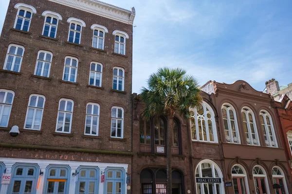 Charleston South Carolina Usa May 2022 Vintage Retail Commercial Buildings — ストック写真