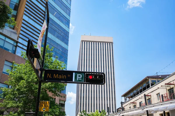 Greenville South Carolina Usa May 2022 Downtown Cityscape Modern Architecture — Stockfoto