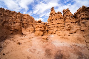 Natural beauty of Goblin Valley State Park with unique sandstone formations in Utah