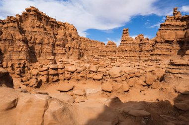 Natural beauty of Goblin Valley State Park with unique sandstone formations in Utah