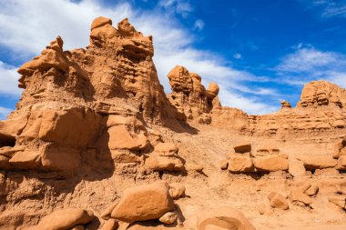 Natural beauty of Goblin Valley State Park with unique sandstone formations in Utah