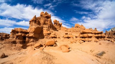 Natural beauty of Goblin Valley State Park with unique sandstone formations in Utah