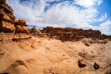Natural beauty of Goblin Valley State Park with unique sandstone formations in Utah