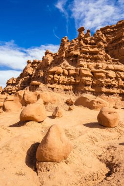 Natural beauty of Goblin Valley State Park with unique sandstone formations in Utah