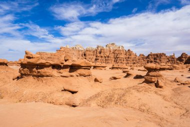 Natural beauty of Goblin Valley State Park with unique sandstone formations in Utah