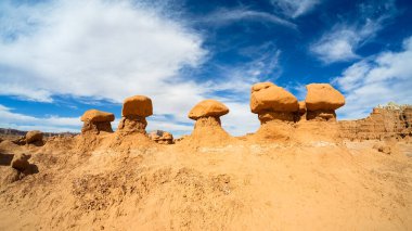 Natural beauty of Goblin Valley State Park with unique sandstone formations in Utah