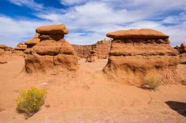 Natural beauty of Goblin Valley State Park with unique sandstone formations in Utah