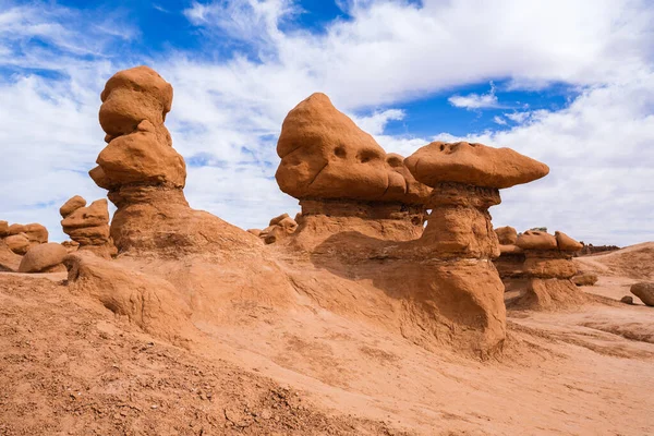 Natural beauty of Goblin Valley State Park with unique sandstone formations in Utah