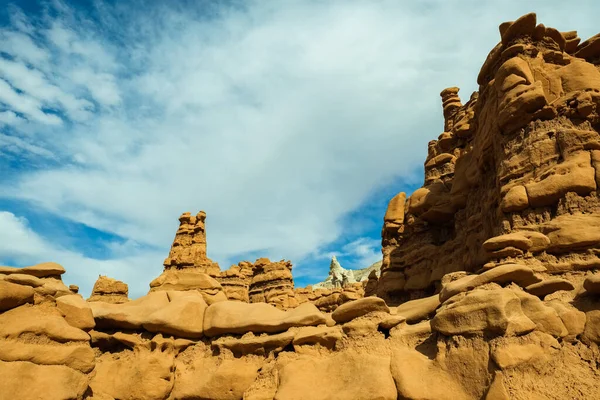 Natural Beauty Goblin Valley State Park Unique Sandstone Formations Utah - Stok İmaj