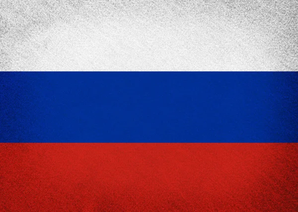 러시아 배경으로 깃발을 그린다 — 스톡 사진