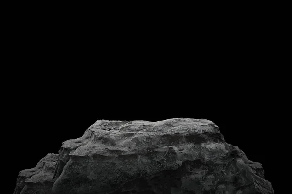 Stone Podium Dark Black Background — Stock Fotó