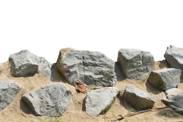 Rock Isolated White Background — Stock Photo © moderngolf #466460286