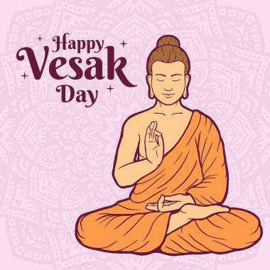 Mutlu Vesak Günü çizimleri