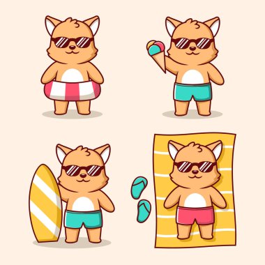 Sahilde çizgi film karakteri