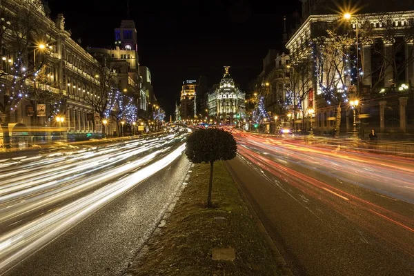 Madrid por la noche — Foto de Stock