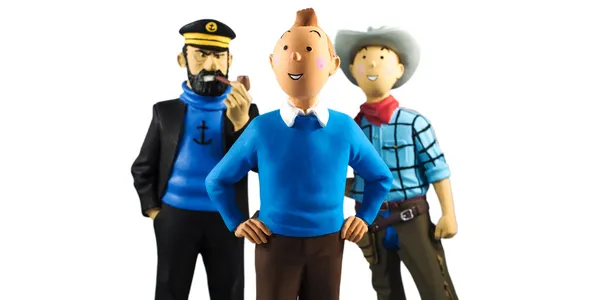 Tintin och vänner — Stockfoto