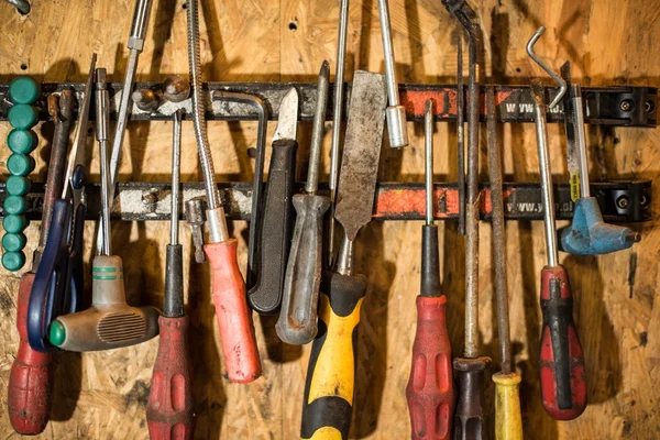 Stare narzędzia garaż — Zdjęcie stockowe