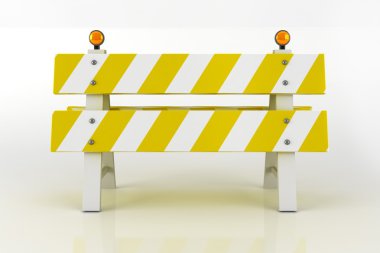 Road Barricade Sign clipart