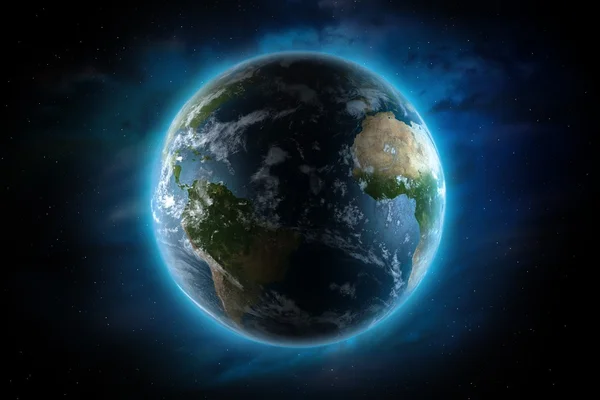 Иллюстрация планеты Земля — стоковое фото