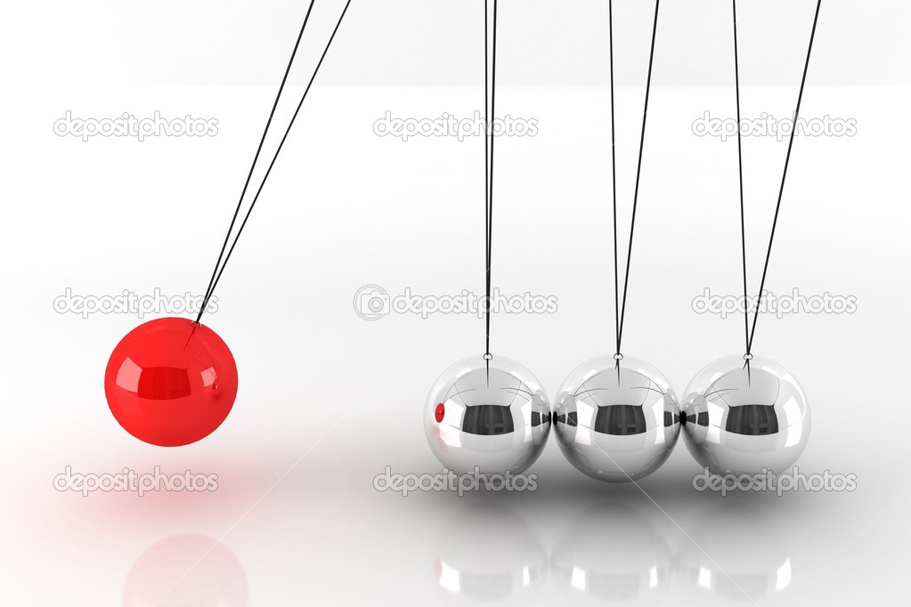 Metal Newton's Cradle