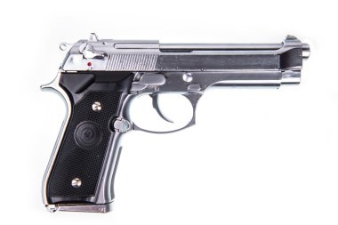 izole gümüş tabanca