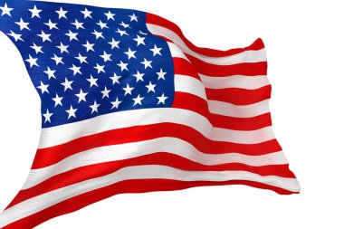 Amerika Birleşik Devletleri bayrağı izole