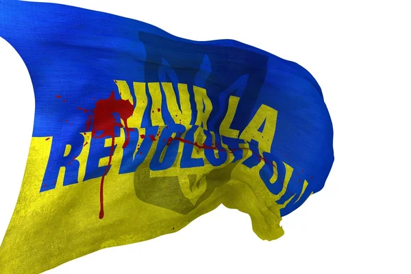 Bandeira Viva La Revolution — Fotografia de Stock