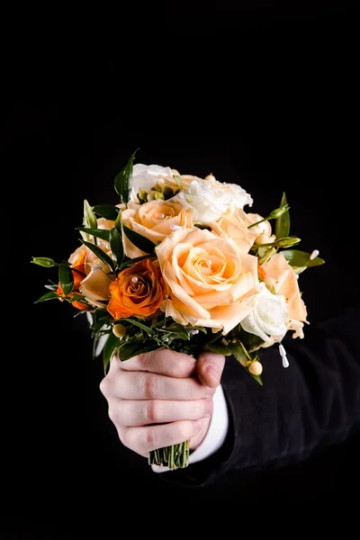 Bouquet in mano — Foto Stock