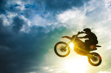 Motocross Bike Jump clipart