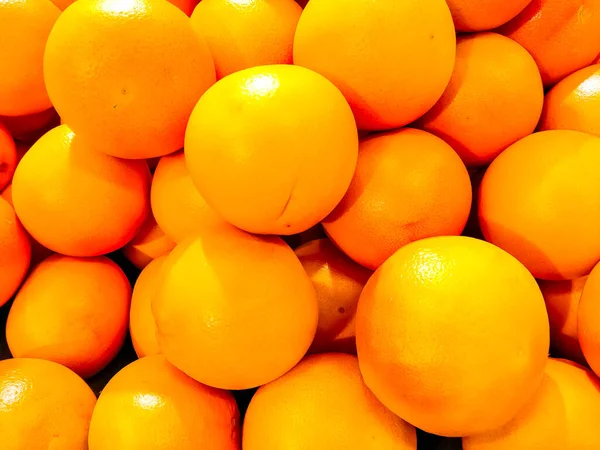 Laranjas Laranja Supermercado Inverno — Fotografia de Stock