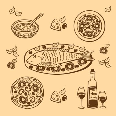 Restoran Menü öğeleri