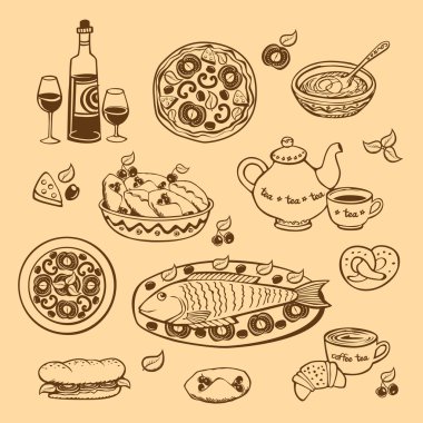 Restoran Menü öğeleri