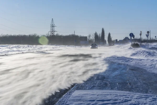 Blizzard χειμώνα — Φωτογραφία Αρχείου