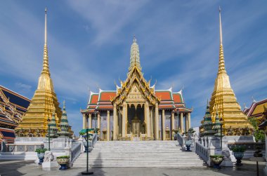 Wat Phra Kaew, Zümrüt Buddha Tapınağı, Bangkok, Tayland.