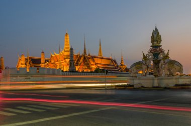 Wat Phra Kaew, Temple of the Emerald Buddha, Bangkok, Thailand. clipart