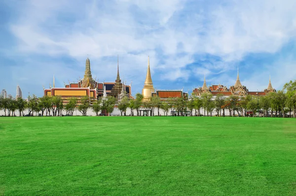 와트 phra kaew, 그랜드 궁전, 방콕, 태국 (새로운 gr에서 전망 — 스톡 사진