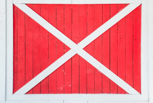 Red old barn door — Stock Photo, Image
