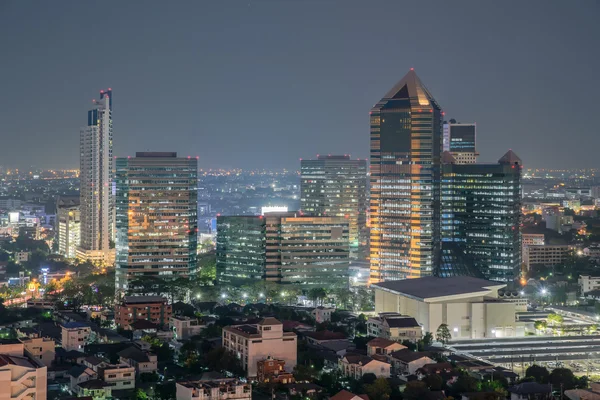 A modern épület belvárosi üzleti negyed a bangkok — Stock Fotó