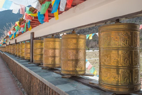 Rodas de oração budistas — Fotografia de Stock