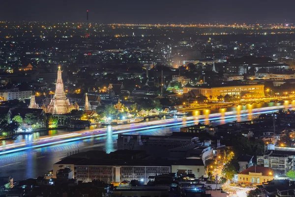 Міста в нічний час, Бангкок, Таїланд — стокове фото