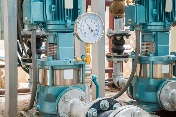 Industriële motor pomp in fabriek — Stockfoto