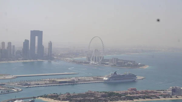 Dubaj Zjednoczone Emiraty Arabskie Października 2021 Widok Sztuczną Wyspę Palma — Zdjęcie stockowe