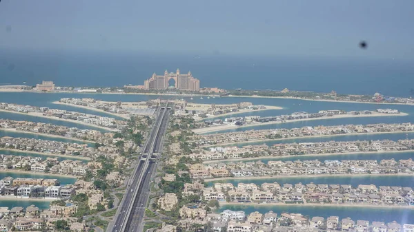 Dubai Emirados Árabes Unidos Outubro 2021 Vista Ilha Artificial Palma — Fotografia de Stock